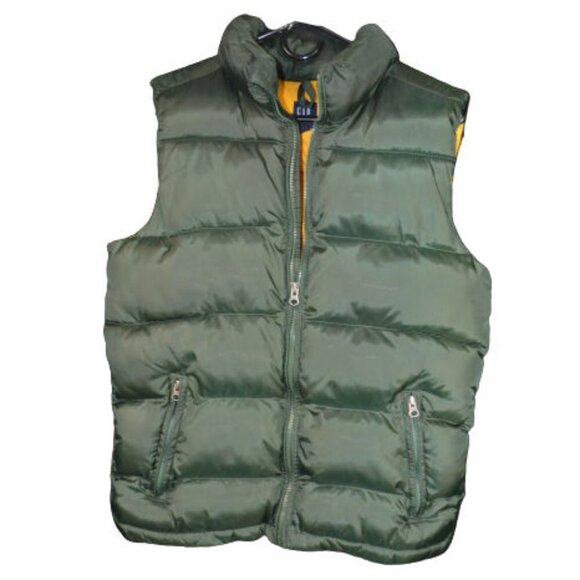 Gap Kids Dark Green Puffer Vest XXL (14-16) - Picture 1 of 2